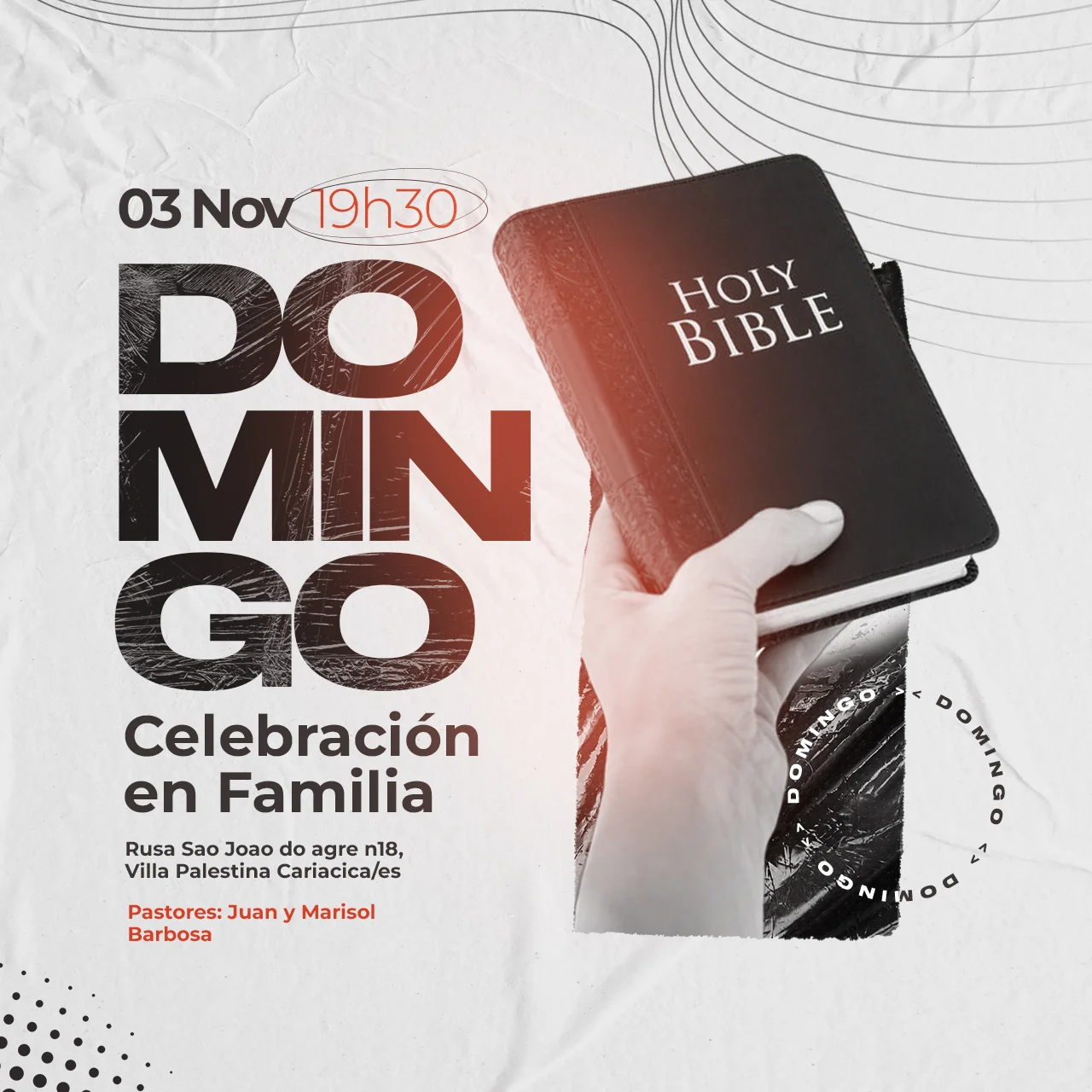 Flyer Celebración Familiar