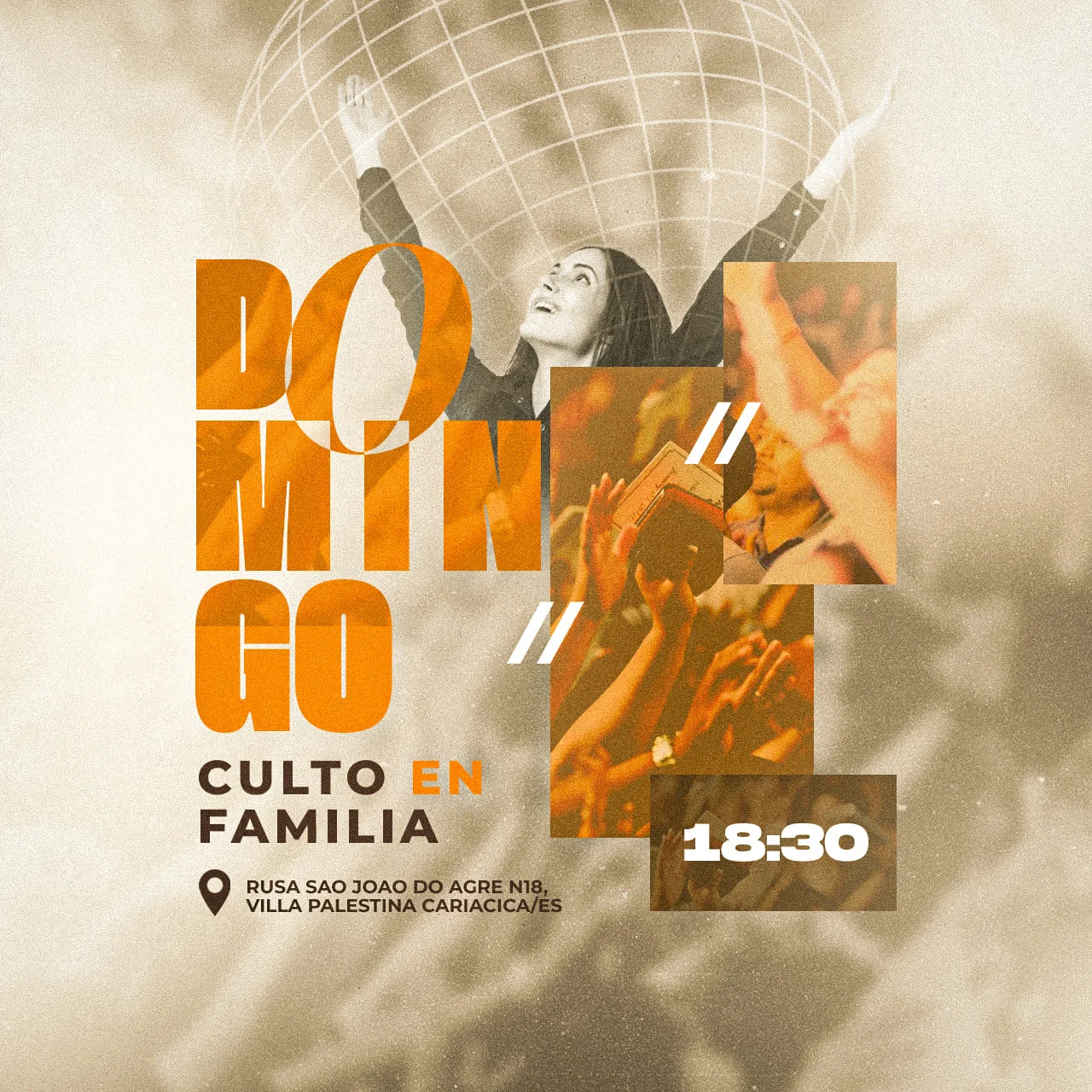 Flyer Culto en Familia 2023