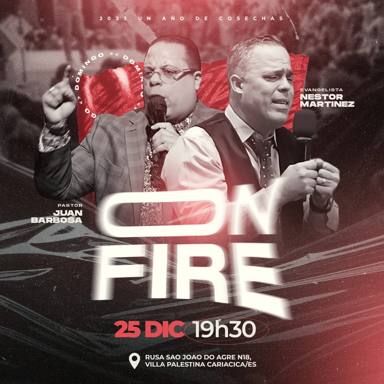 Flyer On Fire 25 Dic
