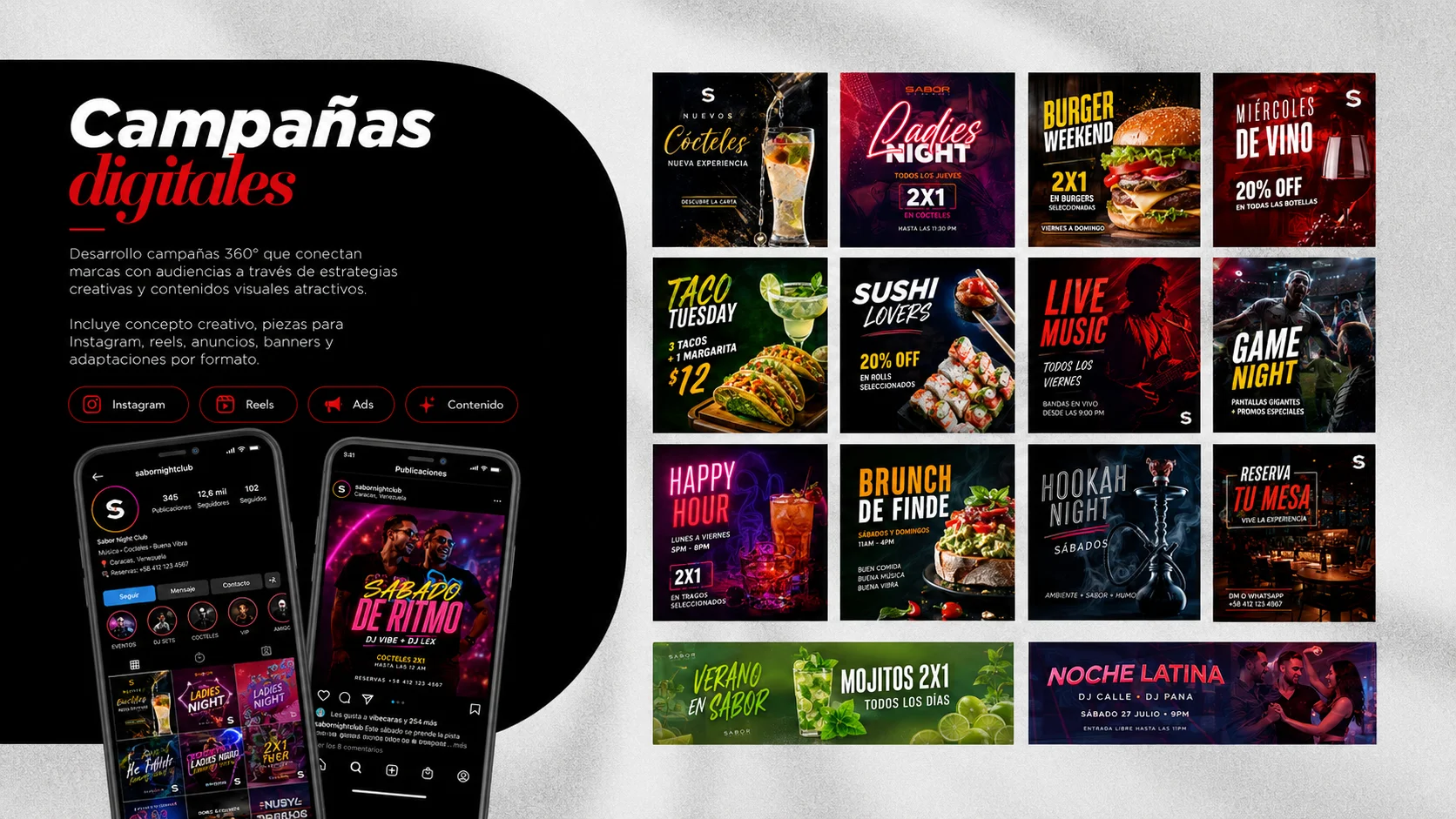 Campañas digitales y contenido para redes